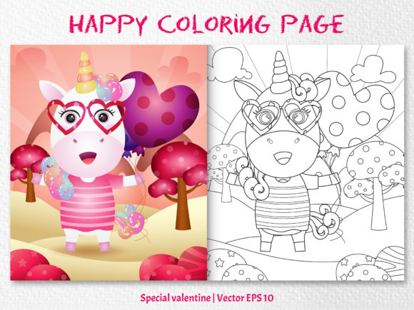 A Cute Hippo Animal - Coloring Page Graphic by wijayariko · Creative ...