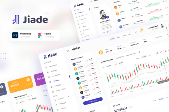 Jiade - Modern Crypto Trading UI Design