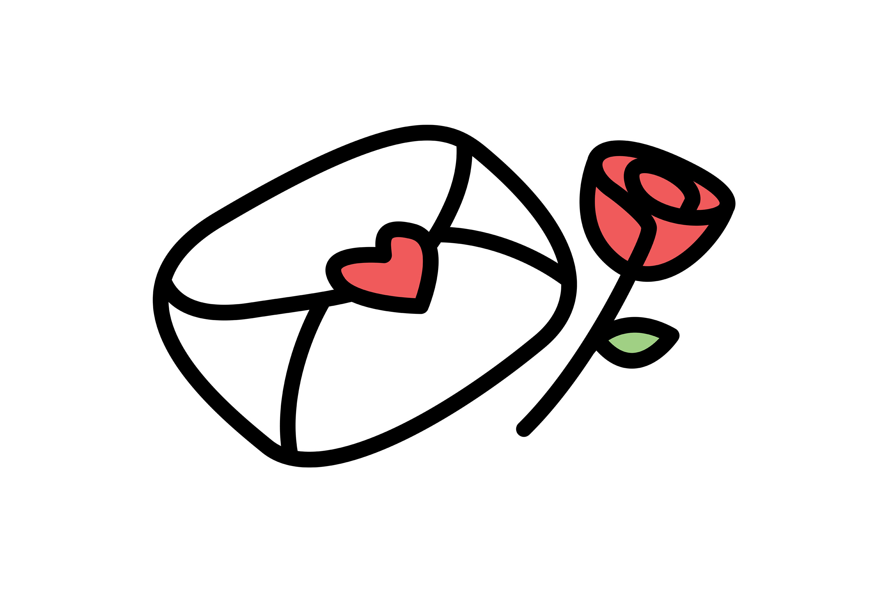 Valentine Icon Doodle Love Message Graphic by wienscollection ...