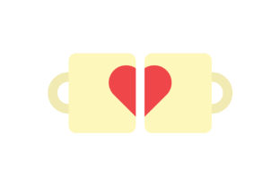 Valentine Icon Flat Couple Mug Graphic by wienscollection · Creative ...