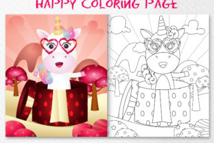 A Cute Unicorn - Coloring Pages Graphic by wijayariko · Creative Fabrica