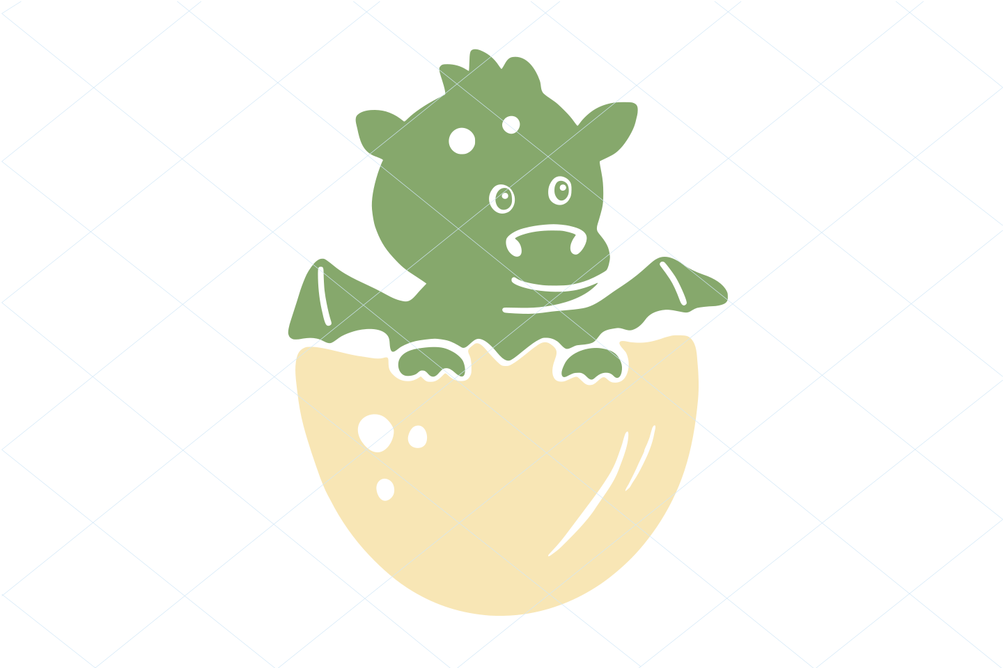 Cute Baby Dragon SVG File Clipart