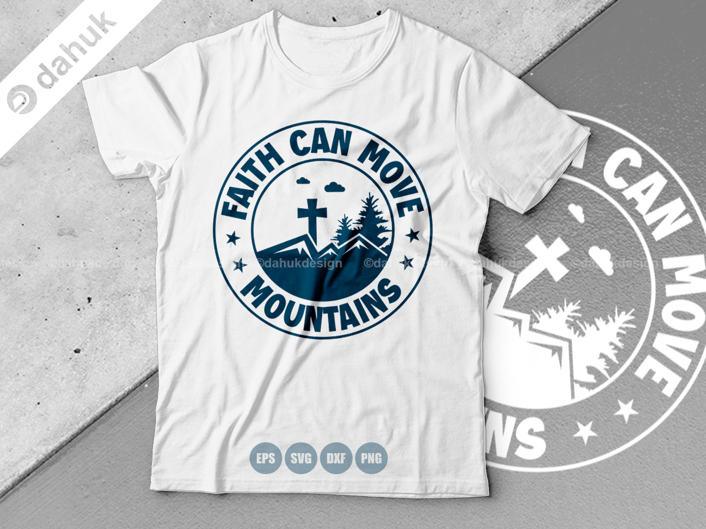 Faith Can Move Mountains SVG Graphic by Dahukdesign · Creative Fabrica