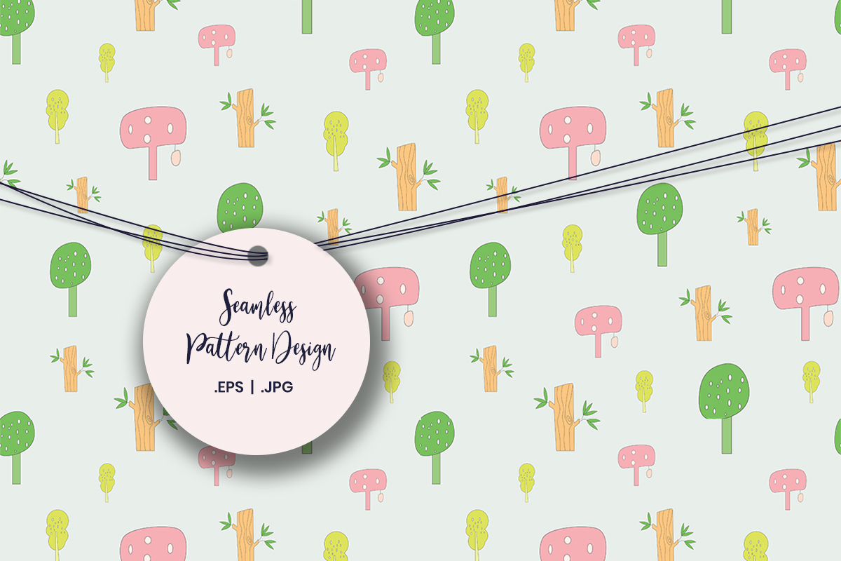 Trees Digital Paper Graphic by doridodesign · Creative Fabrica