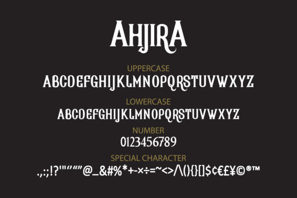 Ahjira Font - Preview 3