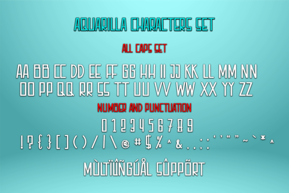 Aquarilla Font - Preview 1