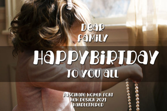 Fascinate Women Font - Preview 3