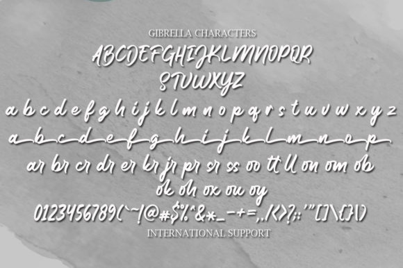 Gibrella Font - Preview 6