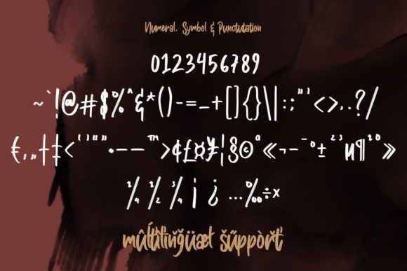 Masticated Font PNG with transparent background - Preview 6