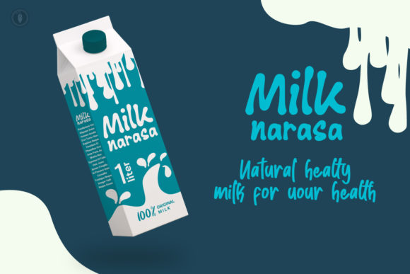 Milkita Font PNG with transparent background - Preview 4