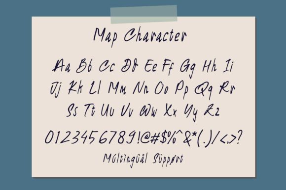 Notes Friend Font PNG with transparent background - Preview 6
