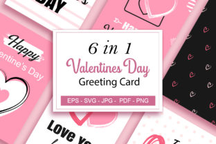 Valentine's Day Greeting Cards 2 Gráfico por khanisorn · Creative