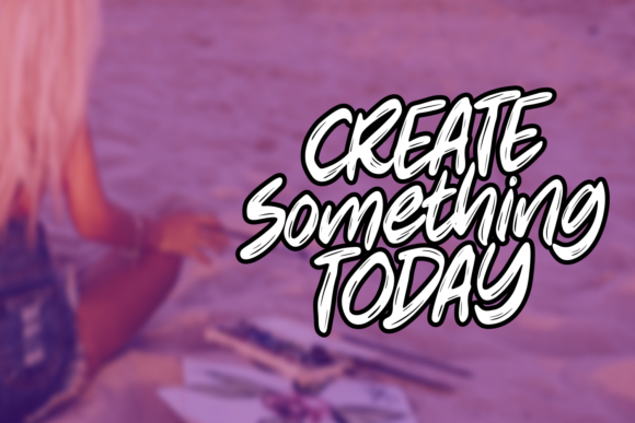 Cozy Beach Font PNG with transparent background - Preview 1