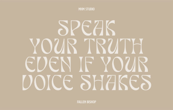 Fallen Bishop Font - Preview 1