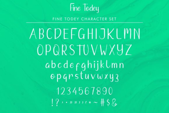 Fine Todey Font - Preview 4