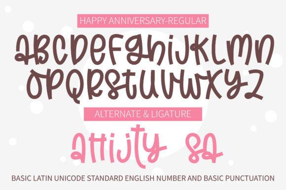 Happy Anniversary Font - Preview 1