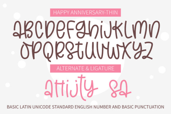 Happy Anniversary Font - Preview 2