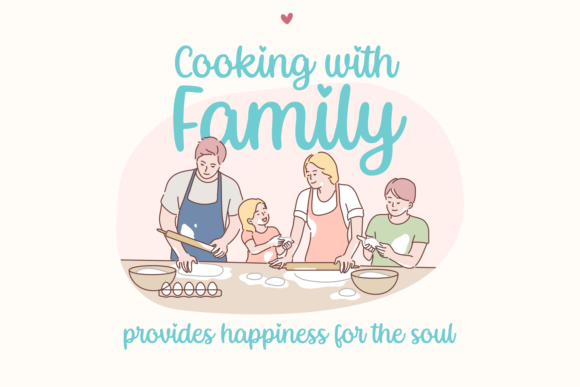 Kindhearted Parents Font PNG with transparent background - Preview 3