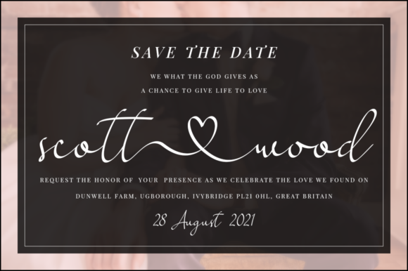 Love Said Font PNG with transparent background - Preview 3