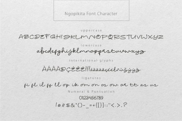 Ngopikita Font PNG with transparent background - Preview 5
