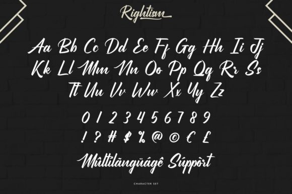 Rightism Font PNG with transparent background - Preview 4