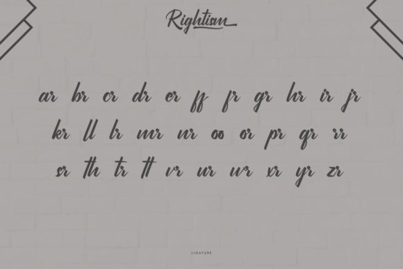 Rightism Font PNG with transparent background - Preview 6