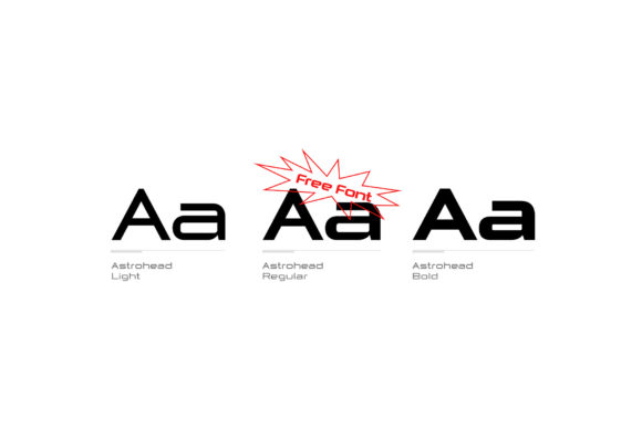 Astrohead Font - Preview 1