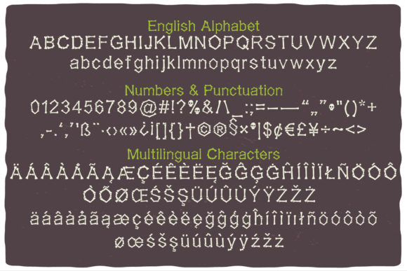 Falange Font PNG with transparent background - Preview 1