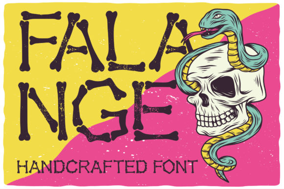 Falange Font PNG with transparent background - Preview 3