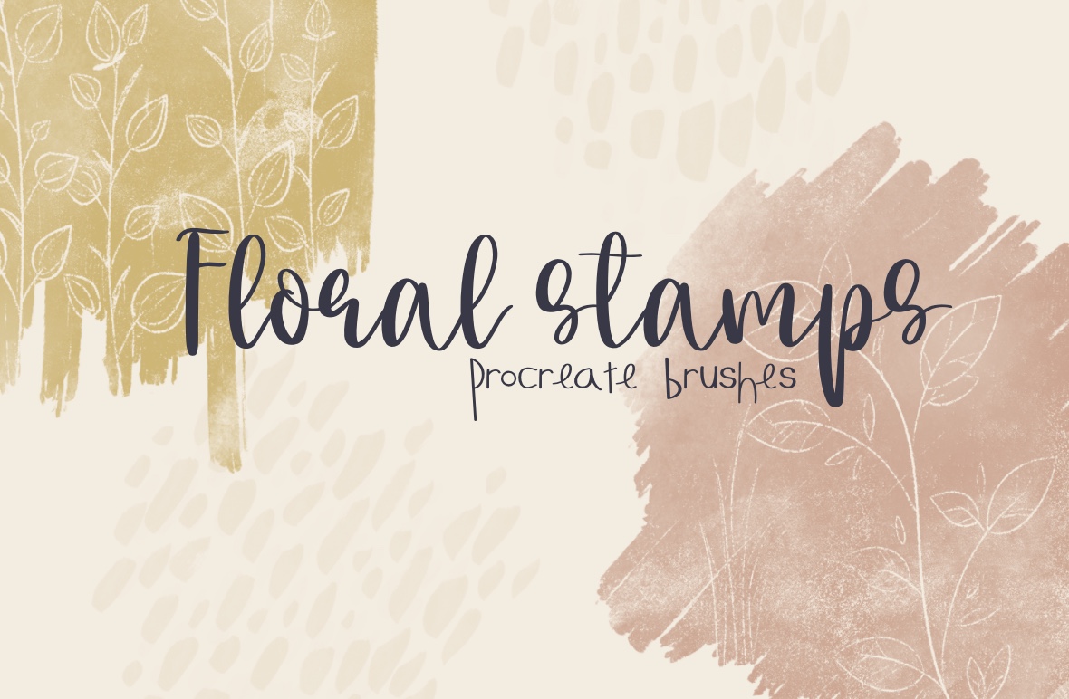 Floral Stamps Procreate Brushes Graphic by Firefly Designs · Creative ...
