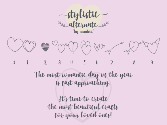 Heart Affair Font - Preview 3