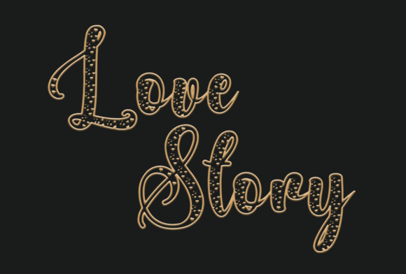 Lovelys Font PNG with transparent background - Preview 1