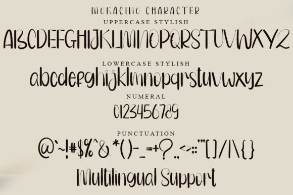 Mokacino Font PNG with transparent background - Preview 4