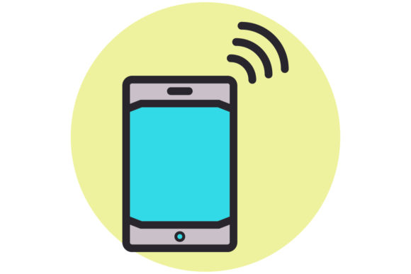 Signal Phone Icon Line Filled Color Graphic Icons By iconiqu