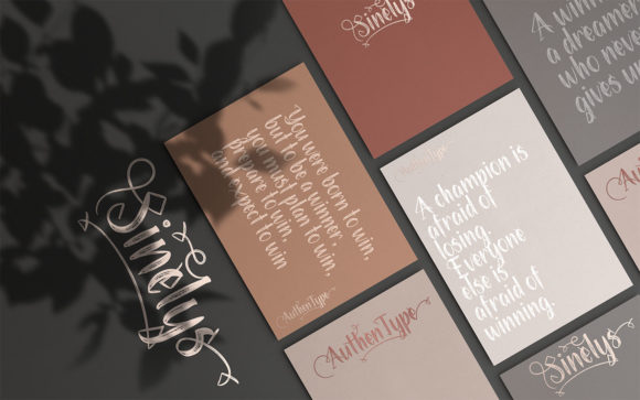 Sinelys Font PNG with transparent background - Preview 4