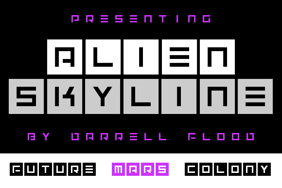 Alien Skyline Font - Preview 1