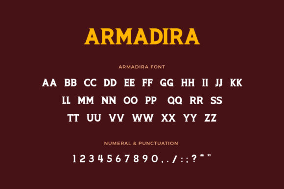 Armadira Font - Preview 1