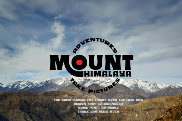 Be Humble Font - Preview 1