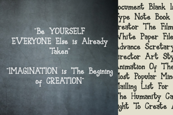Blank Type Nol Font - Preview 1