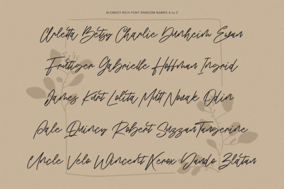 Blondey Rich Font - Preview 6
