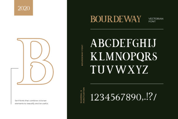 Bourdeway Font PNG with transparent background - Preview 2