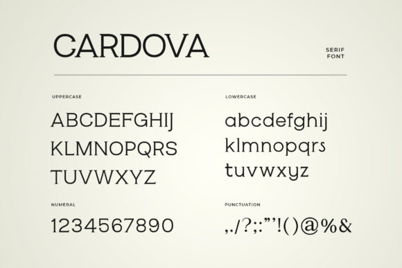 Cardova Font - Preview 4