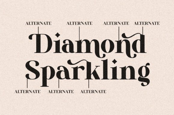 Diamond Sparkling Font - Preview 4