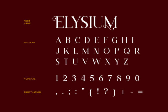 Elysium Font - Preview 5