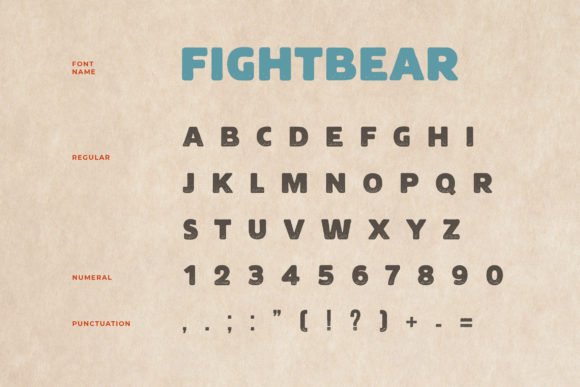 Fight Bear Font - Preview 1