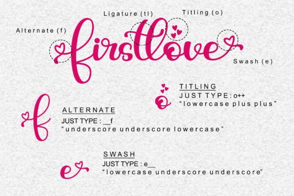Firstlove Font - Preview 6