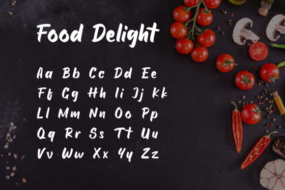 Food Delight Font - Preview 3