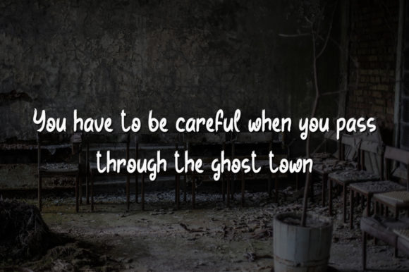 Ghost Town Font - Preview 3