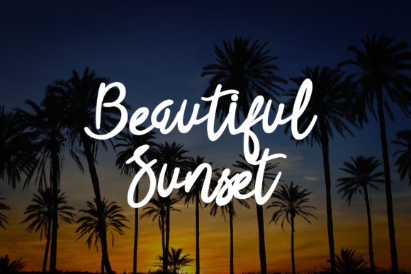 Good Summer Font PNG with transparent background - Preview 1