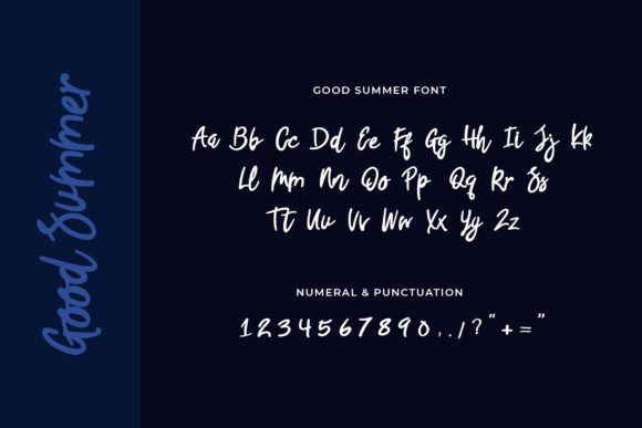 Good Summer Font PNG with transparent background - Preview 2
